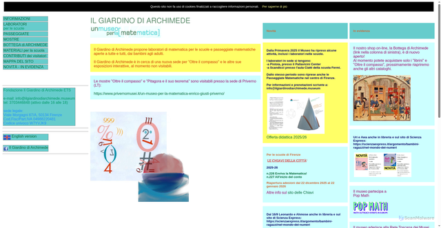 Security scan screenshot of https://archimede.dimai.unifi.it