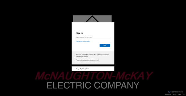 Security scan screenshot of https://mcmc-my.sharepoint.com