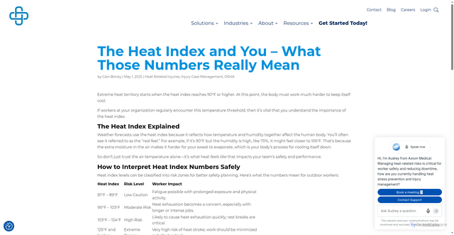 Security scan screenshot of https://www.axiomllc.com/blog/the-heat-index-and-you-what-those-numbers-really-mean/