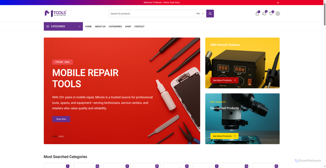 Security scan screenshot of https://mtools.co.in