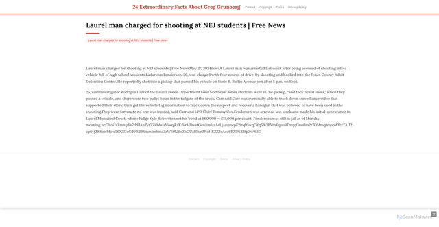 Security scan screenshot of https://sinardjajacannhugo-k77wcra0vq.edgeone.app/15436-laurel-man-charged-for-shooting-at-nej-students-free-news.html