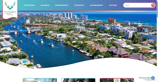 Security scan screenshot of https://www.deerfield-beach.com/