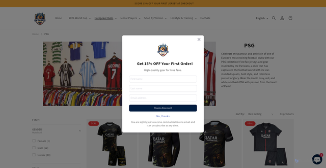 Security scan screenshot of https://newyorksoccer.net/collections/psg