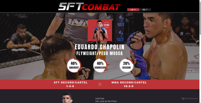 Security scan screenshot of https://www.sftcombat.com/eduardo-chapolin