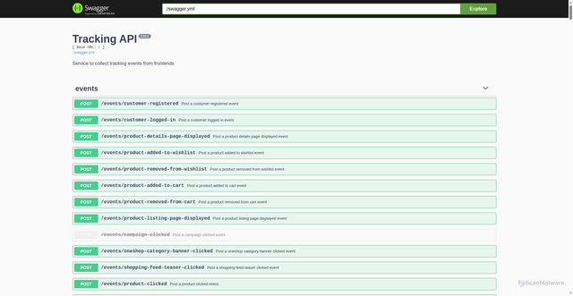 Security scan screenshot of https://events.limango.com