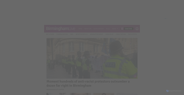 Security scan screenshot of https://www.birminghammail.co.uk
