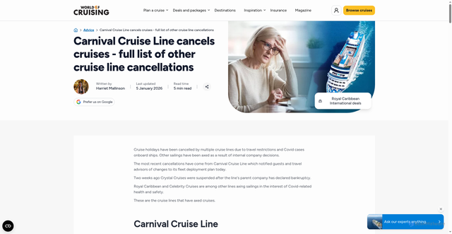 Security scan screenshot of https://www.worldofcruising.co.uk/advice/cruises-cancelled-royal-caribbean-cruise-marella