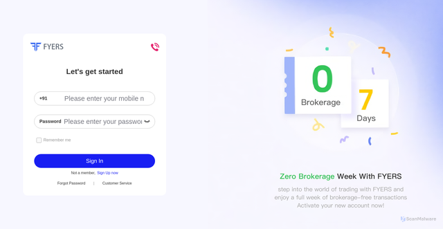 Security scan screenshot of https://fyers-vivekdharmraj.com/