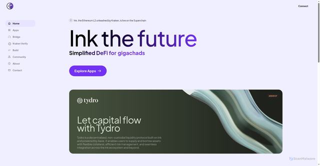 Security scan screenshot of https://inkonchain.com