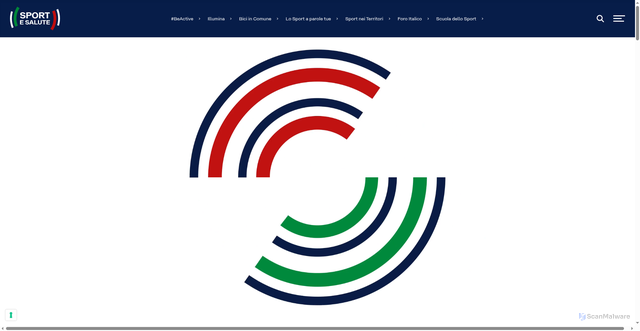 Security scan screenshot of https://www.sportesalute.eu/