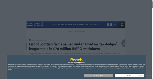 Security scan screenshot of https://www.scottishdailyexpress.co.uk/news/scottish-news/list-scottish-firms-named-shamed-36280257