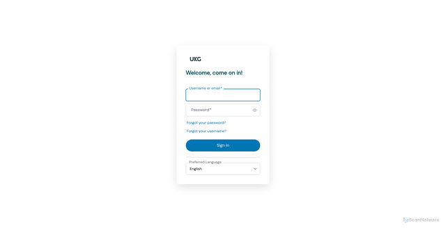 Security scan screenshot of https://orgill-sso.prd.mykronos.com