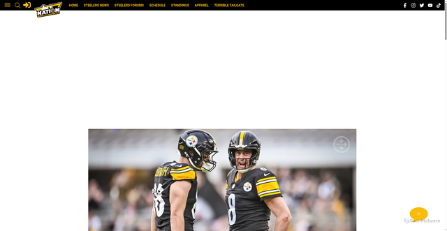 Security scan screenshot of https://www.steelernation.com/2025/10/15/steelers-legitimate-clarity