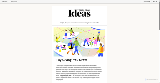 Security scan screenshot of https://mailchi.mp/templeton.org/templetonideas_20251210?e=9a9b26aac6