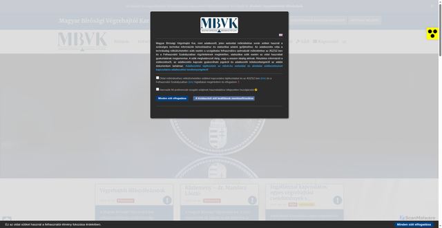 Security scan screenshot of https://mbvk.hu