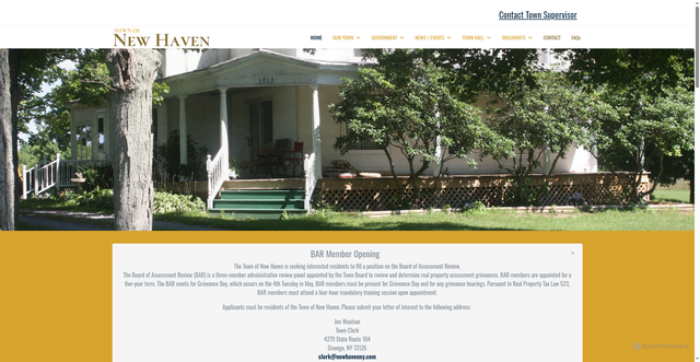 Security scan screenshot of https://newhavenny.gov/