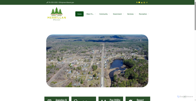 Security scan screenshot of https://merrillanwi.gov/