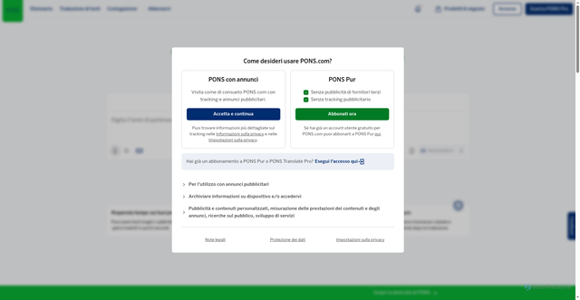 Security scan screenshot of https://it.pons.com