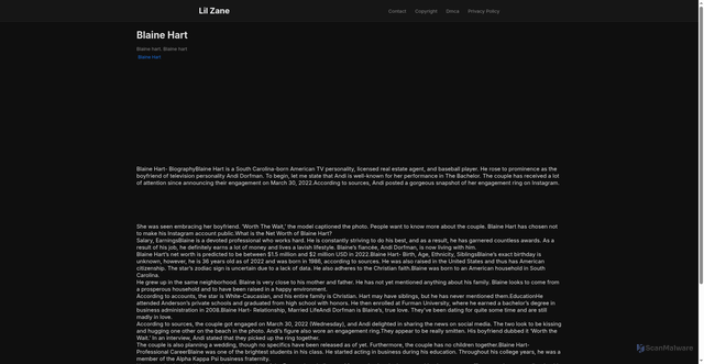 Security scan screenshot of https://mimpidigitalvision-dptqn5rknco5.edgeone.app/blaine-hart.html