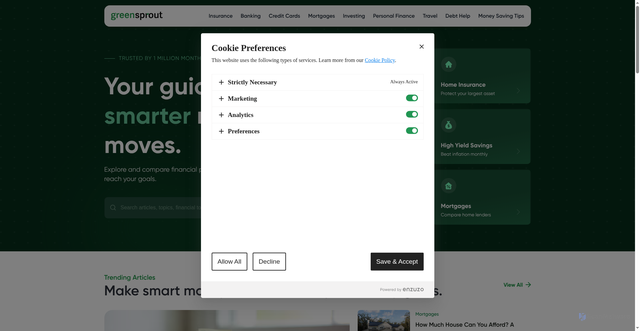Security scan screenshot of https://greensprout.com