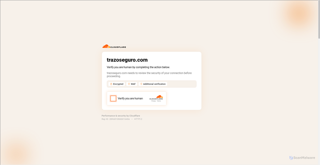 Security scan screenshot of https://trazoseguro.com/