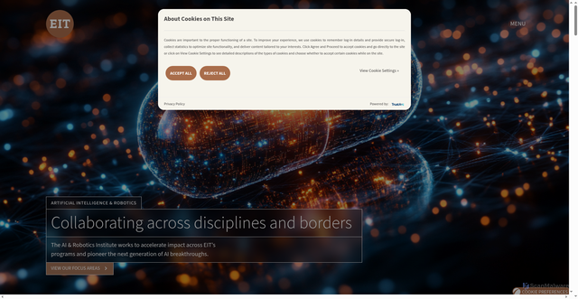 Security scan screenshot of https://eit.org/