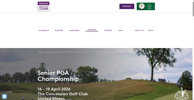 Security scan screenshot of https://legendstour.com/tournament/senior-pga-championship-2026