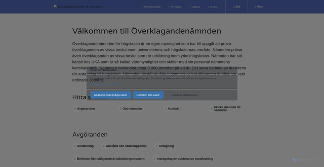 Security scan screenshot of https://www.onh.se