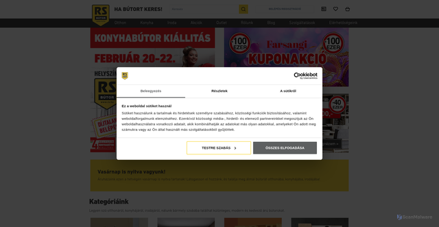 Security scan screenshot of https://rs.hu