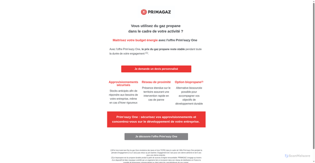 Security scan screenshot of https://sabo-um.info/primagafr/