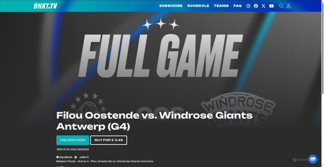 Security scan screenshot of https://www.bnxt.tv/en/livestream/s-filou-oostende-vs-windrose-giants-antwerp-g4-usygad