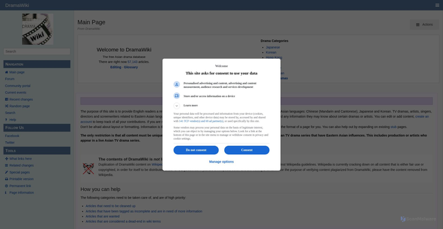 Security scan screenshot of https://wiki.d-addicts.com