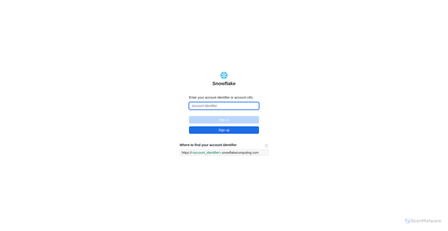 Security scan screenshot of app.snowflake.com