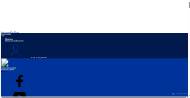 Security scan screenshot of https://www.comune.zerobranco.tv.it/