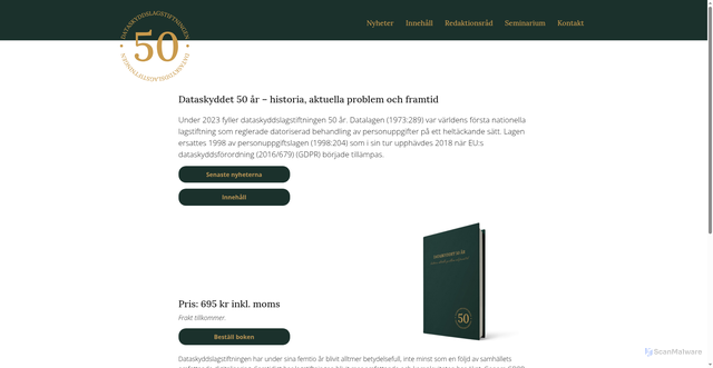 Security scan screenshot of https://dataskyddet.se