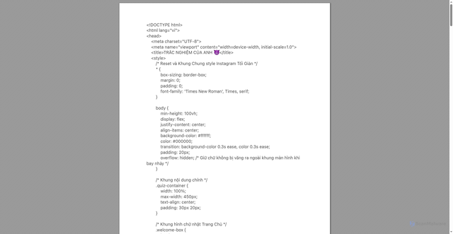 Security scan screenshot of https://tracnghiemtinhyeu-dp70nvwqyt42.edgeone.dev/