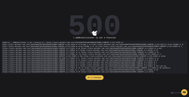 Security scan screenshot of https://whitebit.com