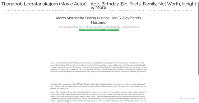 Security scan screenshot of https://wymoorgroupsitus-dpc3g2hkpvei.edgeone.app/alanis-morissette-dating-history-her-ex-boyfriends-husband.html