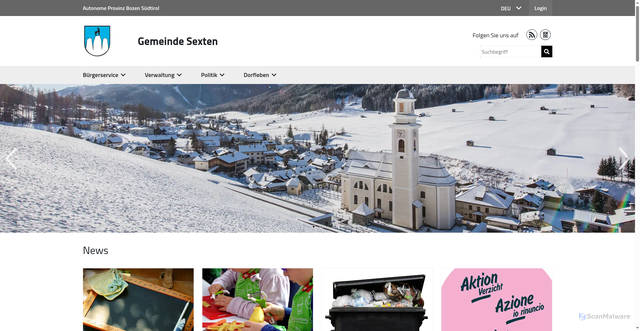 Security scan screenshot of https://www.sesto.eu/de
