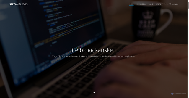 Security scan screenshot of https://stefanp.se
