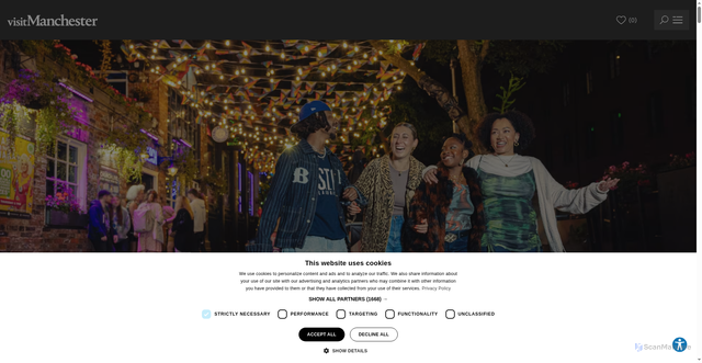 Security scan screenshot of https://www.visitmanchester.com