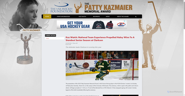 Security scan screenshot of https://www.pattykaz.com/news_article/show/1333614