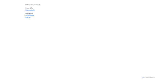 Security scan screenshot of https://emilg.se