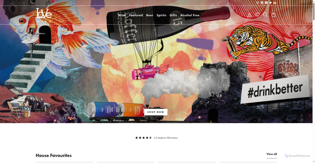 Security scan screenshot of https://lovewine.je