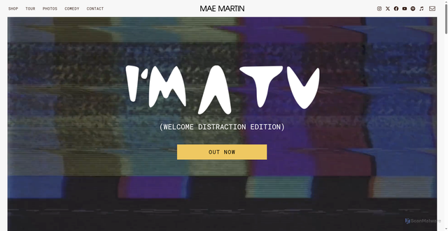 Security scan screenshot of https://www.maemartinmusic.com/