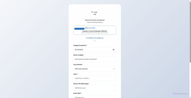 Security scan screenshot of https://absensi-peserta-sosialisasi-pmb-itm-diqg2i3j1z.edgeone.app/