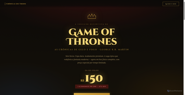 Security scan screenshot of https://cronicasdotrono1-bs91bad8fd.edgeone.app/got-bookstore%20(1).html