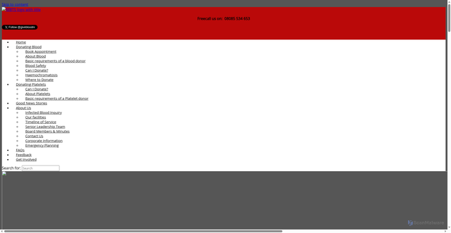 Security scan screenshot of https://nibts.hscni.net/