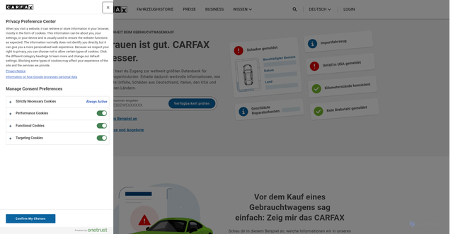 Security scan screenshot of https://www.carfaxbig.com