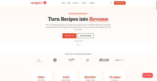Security scan screenshot of https://getrecipekit.com